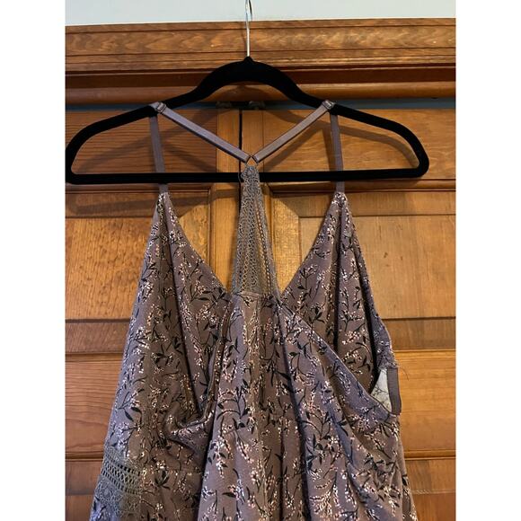 Cacique Women's Floral Racerback Chemise Nightgown Sleep Dress Purple Size 22/24 - Picture 8 of 9